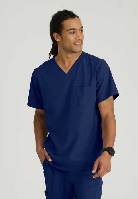 Skechers by Barco Men's Structure V-Neck Scrub Top SK0112